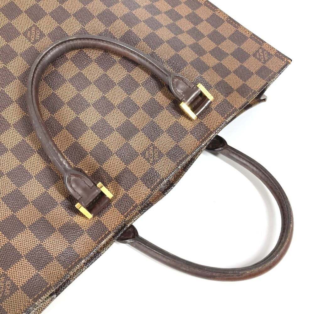 LOUIS VUITTON Authentic Brown Damier Canvas Tote Bag - Picture 3 of 13